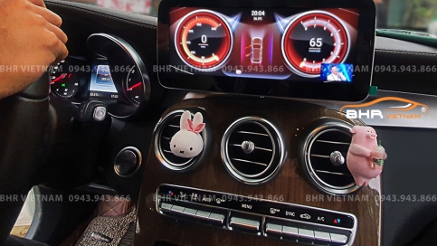 Màn hình DVD Android xe Mercedes GLC 2015 - 2019 tích hợp camera 360 | Màn hình nguyên khối Flycar